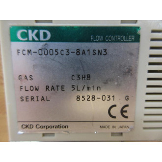 CKD FCM-0005C3-8A1SN3 Flow Rate Controller FCM0005C38A1SN3 - Used