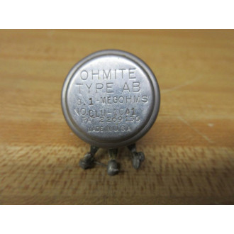 Ohmite CLU 1041 Potentiometer CLU1041 - Used