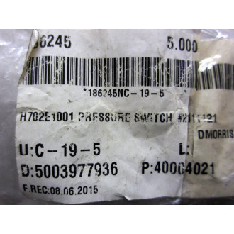 Euroswitch 2111121T Pressure Switch 2111121 - New No Box