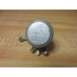 Allen Bradley 210-36 Potentiometer 50KΩ 21036 - Used