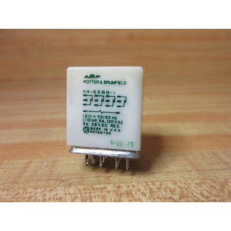 Potter & Brumfield KH-5569-1-120V AMF Relay KH-5569-1 - Used