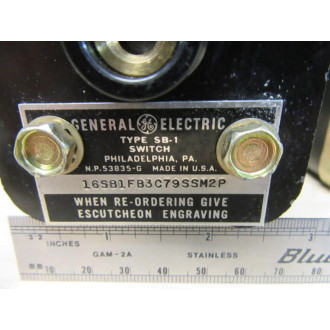 General Electric 16SB1FB3C79SSM2P Rotary Selector Switch - New No Box