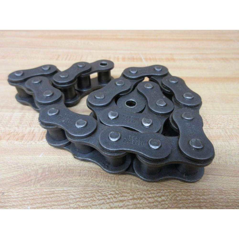 Tsubaki RS 80 RIV 10' Roller Chain RS80RIV 12 Links-2' - New No Box