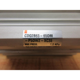 SMC CDQ2B63-65DM Pneumatic Cylinder CDQ2B6365DM - Used