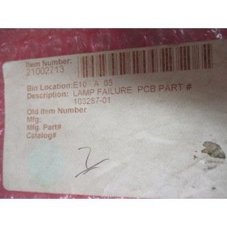 EDC 103287-01 Lamp  Failure Detection Board 10328701 - Used