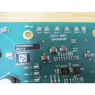 Accu-Sort 104268207 Circuit Board 0104268502 - Used