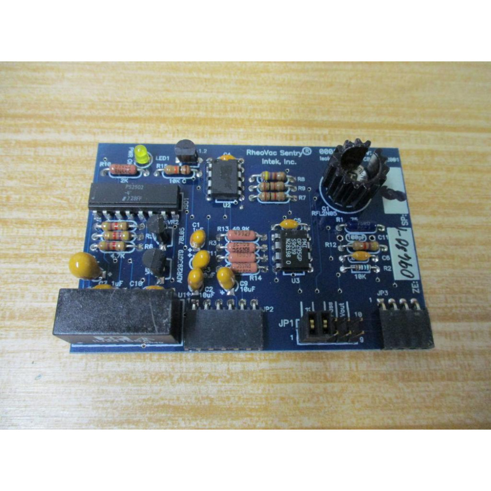 Intek 00010-1 RheoVac Sentry Circuit Board 000101 - Used