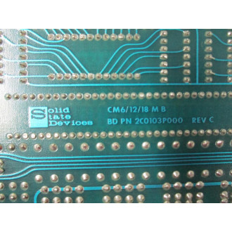 Solid State Devices 2C0103P000 Circuit Board 2D0050A 3 Board Assembly - Used