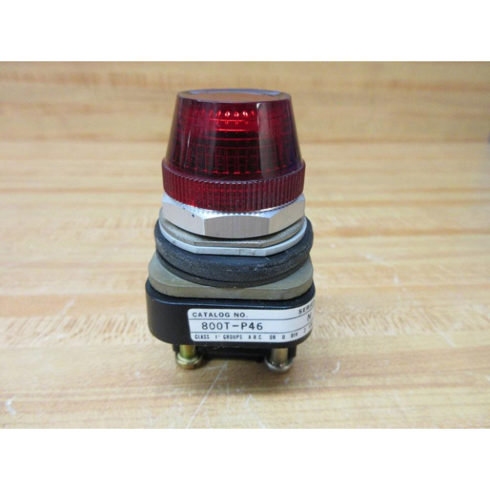 Allen Bradley 800T-P46R Pilot Light 800TP46R Series N - WO Lamp - Used
