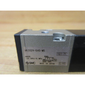 SMC VK332V-5HS-M5 S'Pore Solenoid Valve VK332V5HSM5 - Used