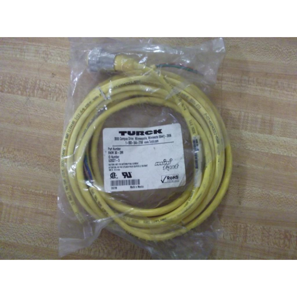 Turck RKM 30-3M Mini Fast Cordset