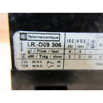 Telemecanique LRD-09-306 Overload Relay LRD09306 - Used
