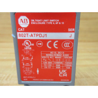 Allen Bradley 802T-ATPDJ1 Limit Switch 802TATPDJ1