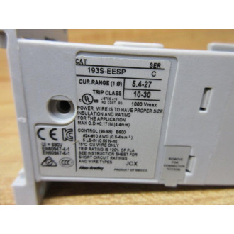 Allen Bradley 193S-EESP E1 Plus Overload Relay 193SEESP