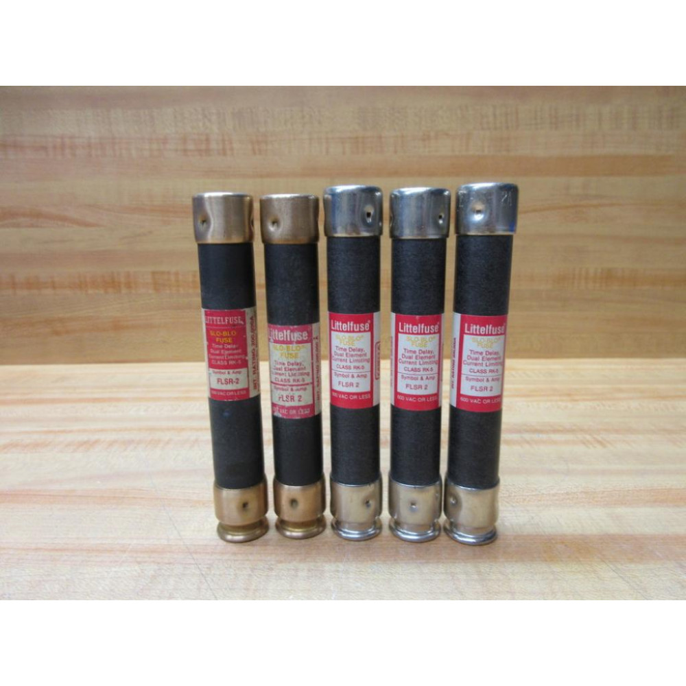 Littelfuse FLSR-2 Fuse Cross REF 486L19, FLSR002 (Pack of 5) - New No Box