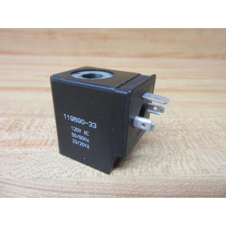 Ingersoll Rand 119690-33-G ARO Solenoid Valve Coil 4KP73 - Used