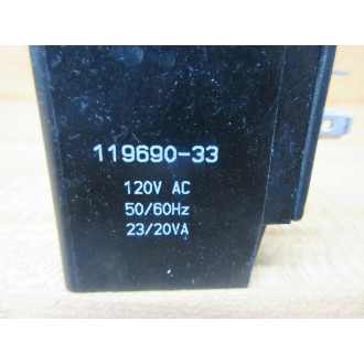 Ingersoll Rand 119690-33-G ARO Solenoid Valve Coil 4KP73 - Used