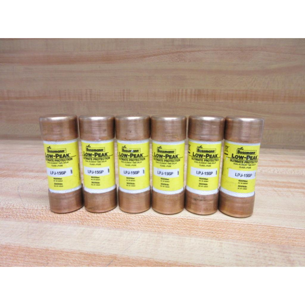Buss LPJ-15SP Bussmann Fuse Cross Ref 4XF32 (Pack of 6) - Used