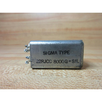 Sigma 22RJCC-8000G-SIL Electromagnetic Relay 22RJCC - Used