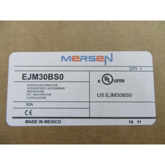 Mersen Ferraz Shawmut EJM30BS0 Disconnect Switch