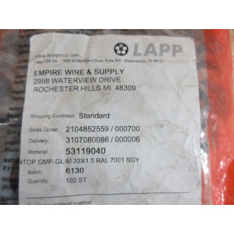 Skintop GMP-GL-M 32X1,5 RAL 7001 SGY Lock Nut