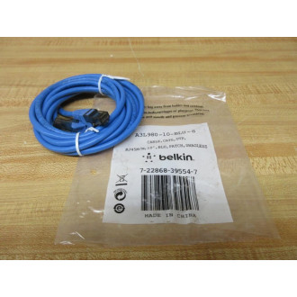 Belkin A3L980-10-BLU-S Patch Cable A3L98010BLUS (Pack of 3)