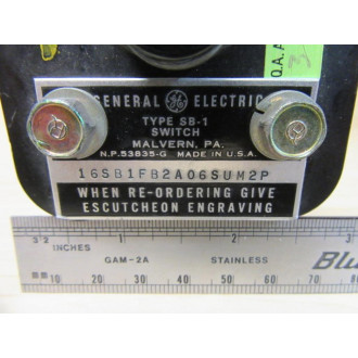 General Electric 16SB1FB2A06SUM2P Rotary Selector Switch - Used