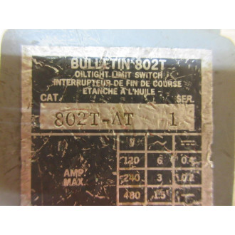 Allen Bradley 802T-AT Limit Switch 802TAT - Used