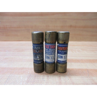Buss FRN-12 Bussmann Fusetron Fuse FRN12 (Pack of 3) - Used