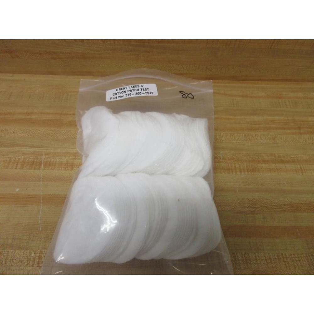 Great Lakes 379-300-3972 Cotton Test Patch 3793003972 (Pack of 80)