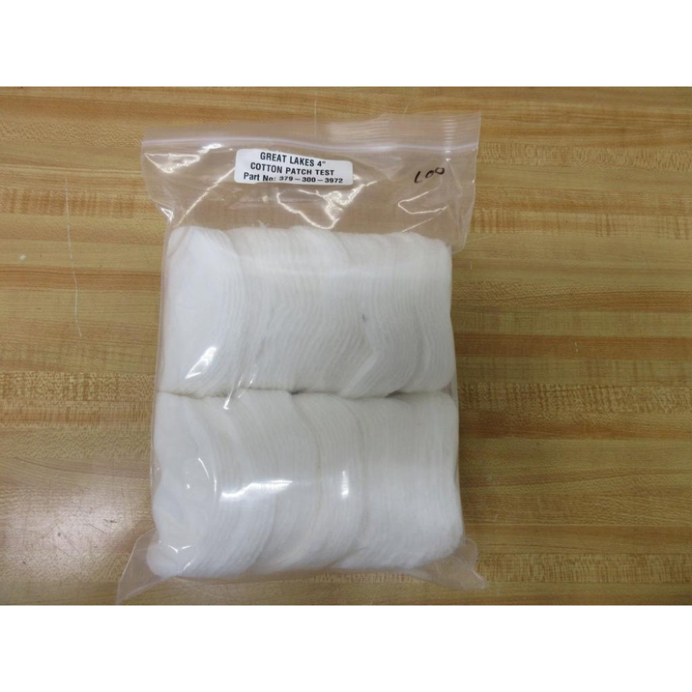 Great Lakes 379-300-3972 Cotton Test Patch 3793003972 (Pack of 100)