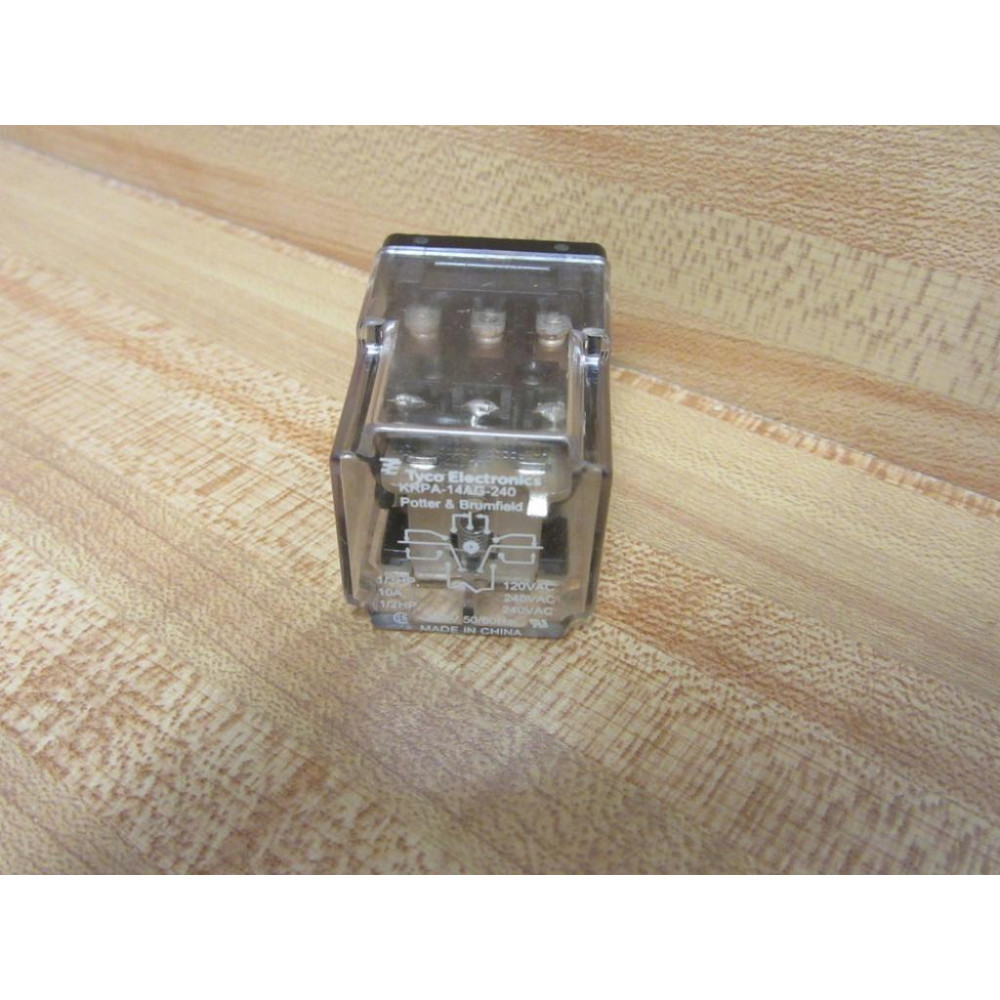 Potter & Brumfield KRPA-14AG-240V AC Relay KRPA-14AG-240VAC .. - Used