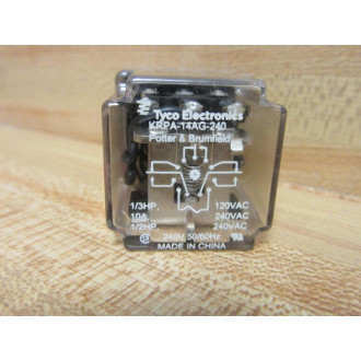 Potter & Brumfield KRPA-14AG-240V AC Relay KRPA-14AG-240VAC .. - Used
