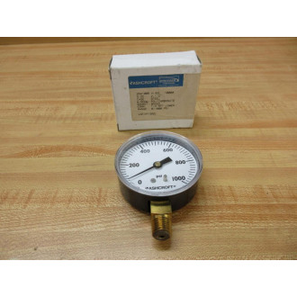 Ashcroft 25W1005 H 02L 1000 Gauge 25W1005H02L1000