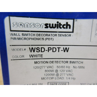 Sensor Switch WSD-PDT-W Sensor Switch WSDPDTW
