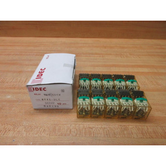 IDEC RY4S-ULC-DC24V Relay RY4S-ULC-24V DC White Clip - New No Box