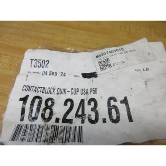 108.243.61 Contact Block Quik-Cup P50 - New No Box
