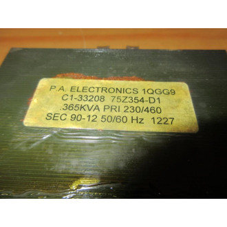 P.A. Electronics C1-33208 Coil 75Z354-D1 - Used