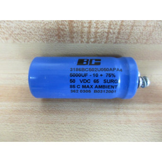 BC 3186BC502U050APA4 Capacitor - New No Box