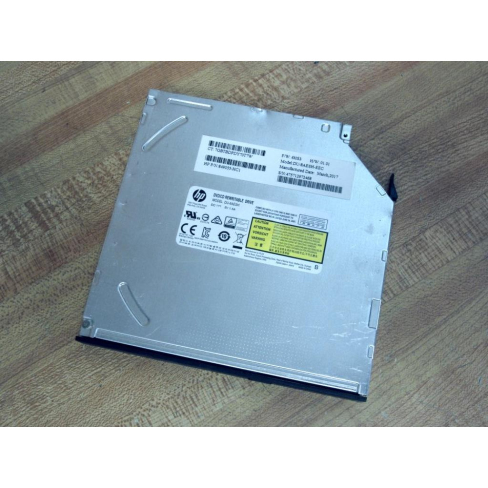 HP DU-8AESH DVDCD Rewritable Drive 849055-HC1 - Used HP DU-8AESH DVDCD Rewritable Drive 849055-HC1 - Used