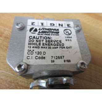 Lithonia Lighting CD 120 D Circuit Distributor CD120D - New No Box