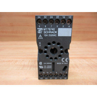 Schrack MT78740 Relay Socket MT78740 (Pack of 2) - New No Box