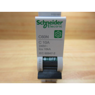 Schneider Electric C60N C 10A Circuit Breaker Merlin Gerin M9F11110 - New No Box