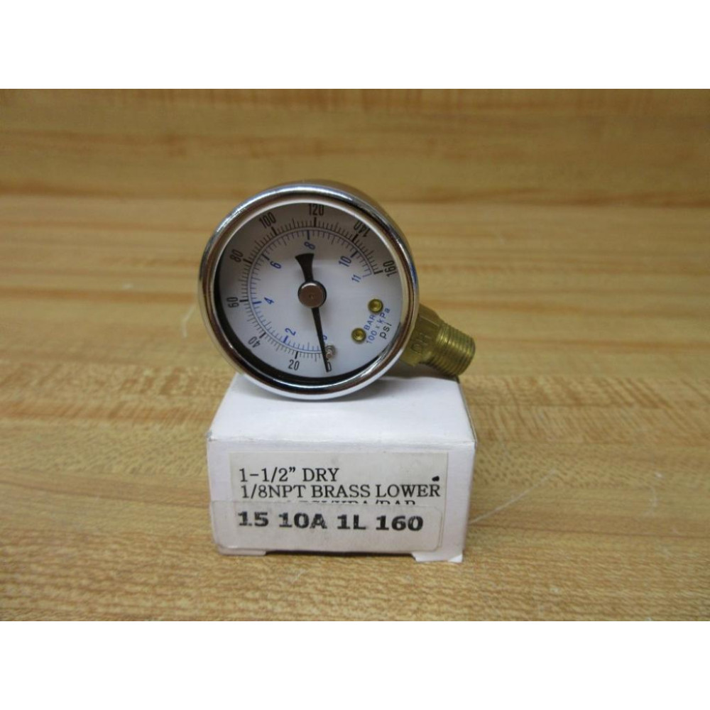 15 10A 1L 160 Pressure Gauge 1510A1L160
