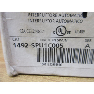 Allen Bradley 1492-SPU1C005 Miniature Circuit Breaker 1492SPU1C005