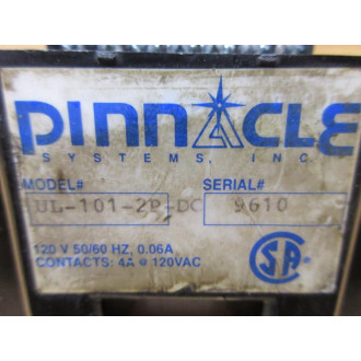 Pinnacle Systems UL-101-2P-DC Safety Relay UL1012PDC - Used