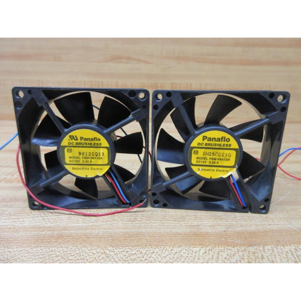 Panaflo FBM-08A12H Axial Fan FBM08A12H (Pack of 2) - Used