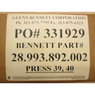 Glenn Bennett 28.993.892.002 Filter