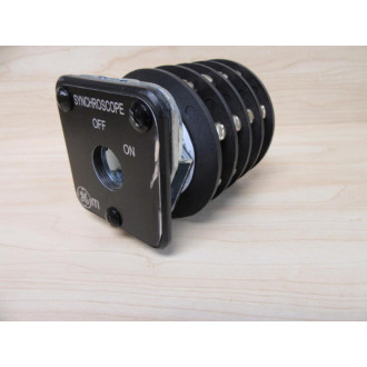 Instrument Transformers, 9524204E Rotary Selector Switch Minor Scuffing Legend Plate - New No Box