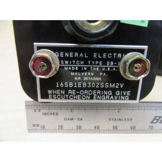 General Electric 16SB1EB302SSM2V Rotary Selector Switch - New No Box